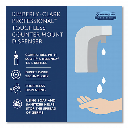 Touchless Counter Mount Skin Care Dispenser, 1.5 L, 2.12 x 4.25 x 5.56, Chrome (47604)
