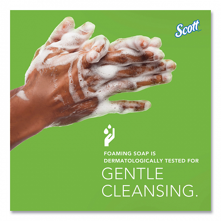 Essential Green Certified Foam Skin Cleanser Refill, Fragrance-Free, 1,500 mL, 2/Carton (11285)