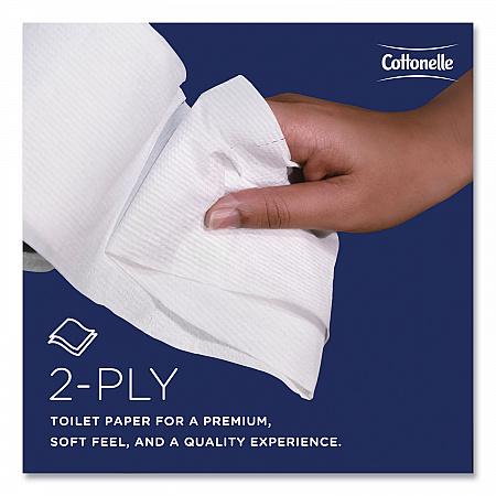 Two-Ply Bathroom Tissue, Septic Safe, White, 451 Sheets/Roll, 20 Rolls/Carton (13135)