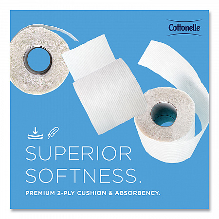 Two-Ply Bathroom Tissue, Septic Safe, White, 451 Sheets/Roll, 20 Rolls/Carton (13135)