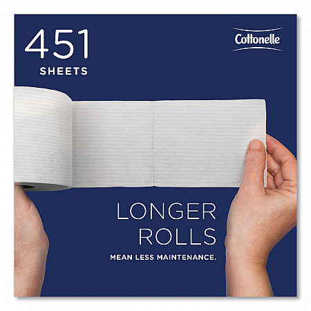 Two-Ply Bathroom Tissue, Septic Safe, White, 451 Sheets/Roll, 20 Rolls/Carton (13135)