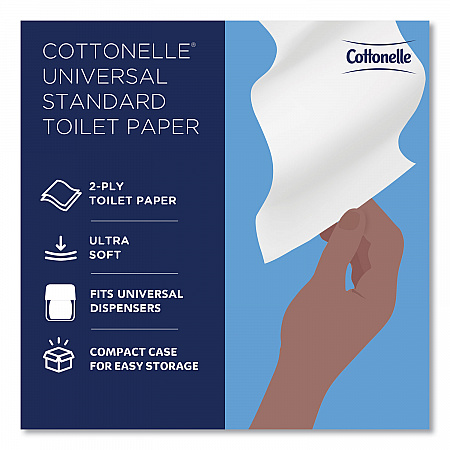 Two-Ply Bathroom Tissue, Septic Safe, White, 451 Sheets/Roll, 20 Rolls/Carton (13135)