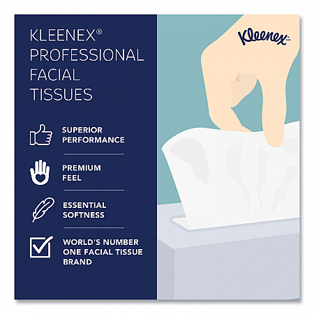 Professional Facial Tissue, Pop-Up Box, 2-Ply, White, 90 Sheets/Box (21270BX)