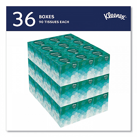 Professional Facial Tissue, Pop-Up Box, 2-Ply, White, 90 Sheets/Box, 36 Boxes/Carton (21270CT)