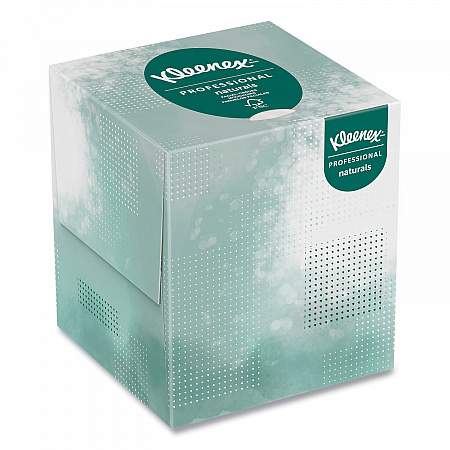 Naturals Facial Tissue for Business, BOUTIQUE POP-UP Box, 2-Ply, White, 90 Sheets/Box, 36 Boxes/Carton (21272)
