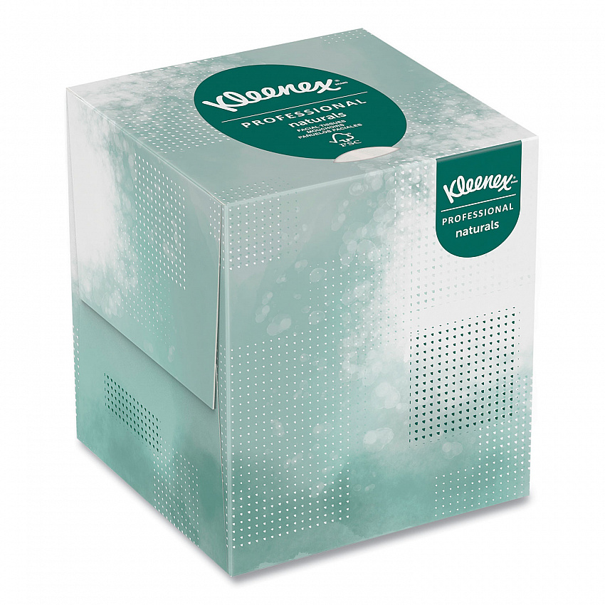 Naturals Facial Tissue for Business, BOUTIQUE POP-UP Box, 2-Ply, White, 90 Sheets/Box, 36 Boxes/Carton (21272)