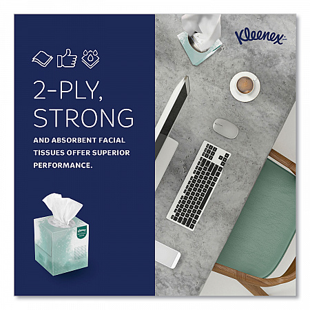 Naturals Facial Tissue, 2-Ply, White, 90 Sheets/Box (21272BX)