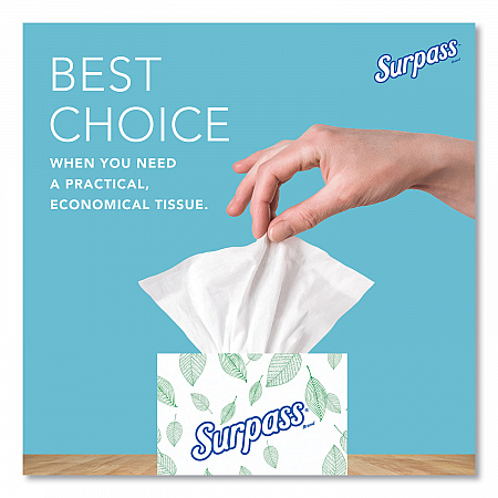 Facial Tissue for Business, Pop-Up Box, 2-Ply, White, 90 Sheets/Box, 36 Boxes/Carton (21320)