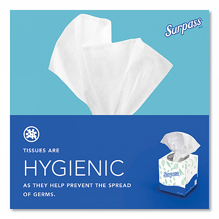 Facial Tissue for Business, Pop-Up Box, 2-Ply, White, 90 Sheets/Box, 36 Boxes/Carton (21320)