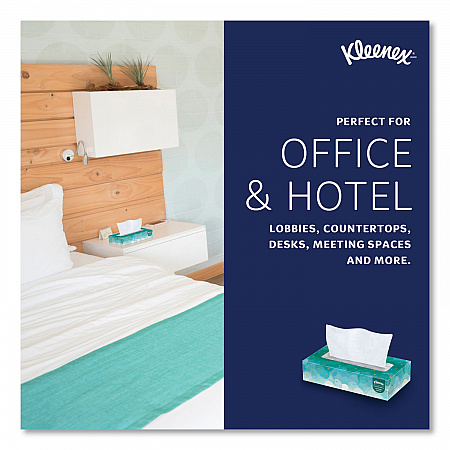 White Facial Tissue for Business, Pop-Up Box, 2-Ply, 90 Sheets/Box (21400BX)