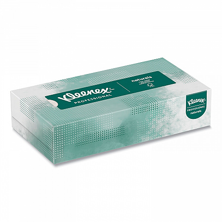 Naturals Facial Tissue for Business, Flat Box, 2-Ply, White, 125 Sheets/Box, 48 Boxes/Carton (21601)