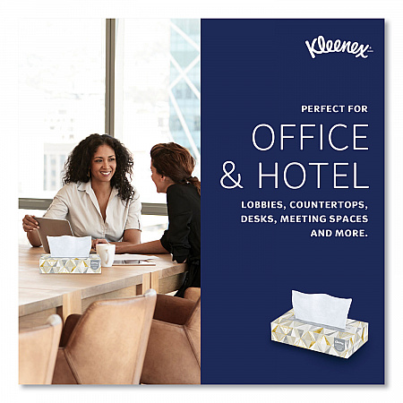 White Facial Tissue, Pop-Up Box, 2-Ply, 125 Sheets/Box (21606BX)