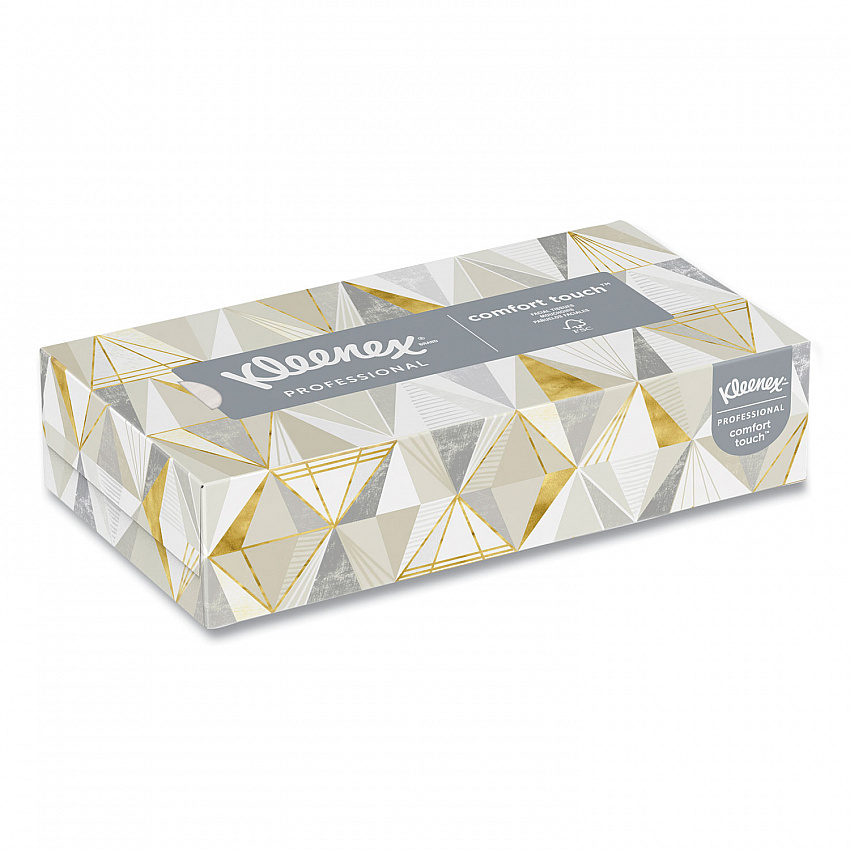 White Facial Tissue for Business, Pop-Up Box, 2-Ply, 125 Sheets/Box, 48 Boxes/Carton (21606CT)
