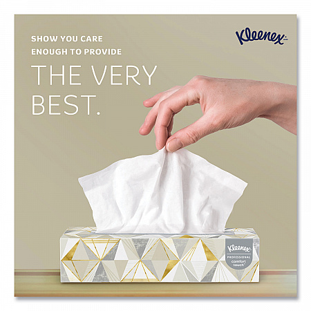 White Facial Tissue for Business, Pop-Up Box, 2-Ply, 125 Sheets/Box, 48 Boxes/Carton (21606CT)
