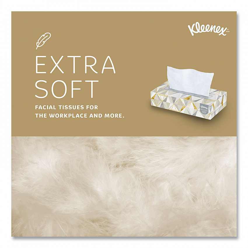 White Facial Tissue for Business, Pop-Up Box, 2-Ply, 125 Sheets/Box, 48 Boxes/Carton (21606CT)