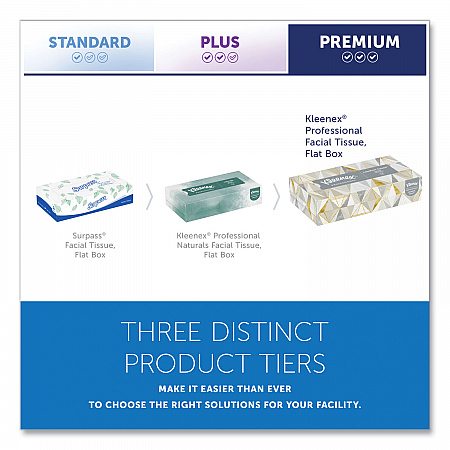 White Facial Tissue for Business, Pop-Up Box, 2-Ply, 125 Sheets/Box, 48 Boxes/Carton (21606CT)