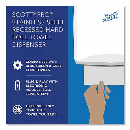 Mod Stainless Steel Recessed Dispenser Housing, 11.13 x 4 x 15.37 (31501)