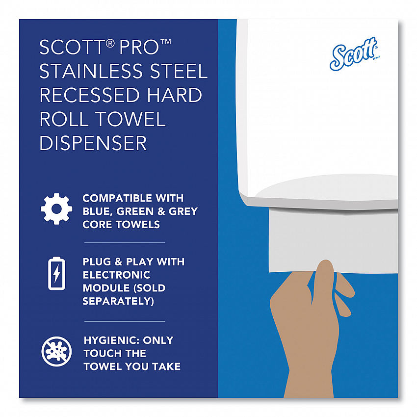 Mod Stainless Steel Recessed Dispenser Housing, 11.13 x 4 x 15.37 (31501)