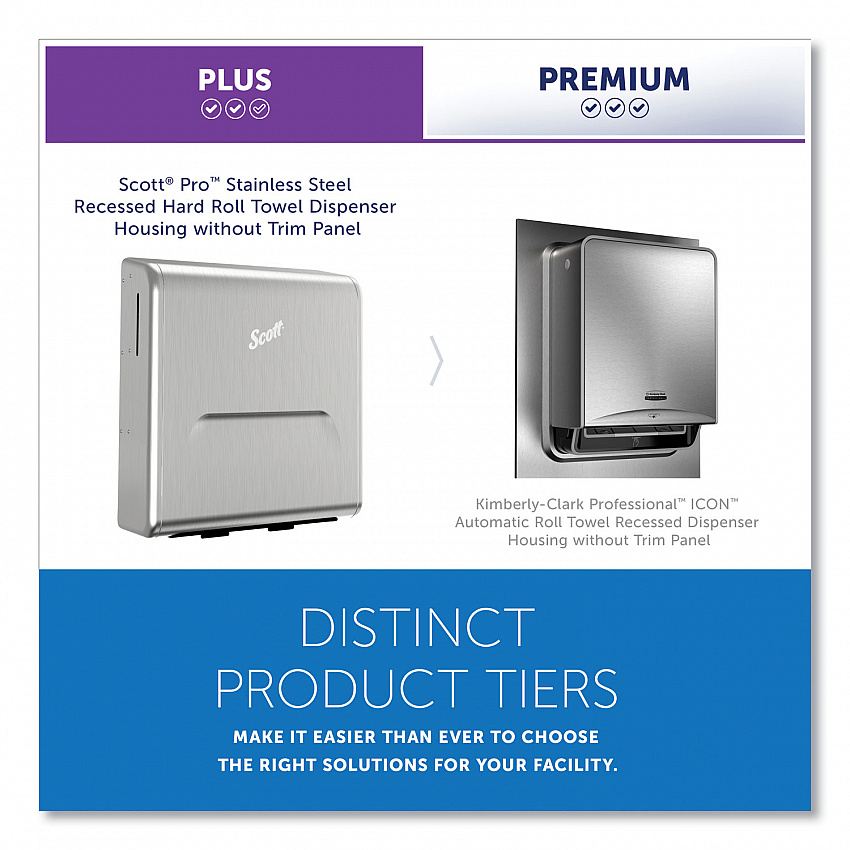Mod Stainless Steel Recessed Dispenser Housing, 11.13 x 4 x 15.37 (31501)