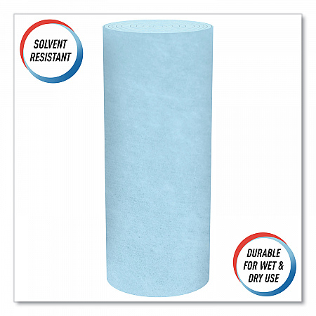 Pro Shop Towels, Heavy Duty, 1-Ply, 10.4 x 11, Blue, 12 Rolls/Carton (32992)