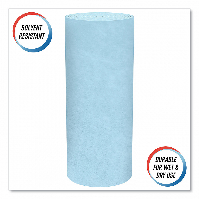 Pro Shop Towels, Heavy Duty, 1-Ply, 10.4 x 11, Blue, 12 Rolls/Carton (32992)