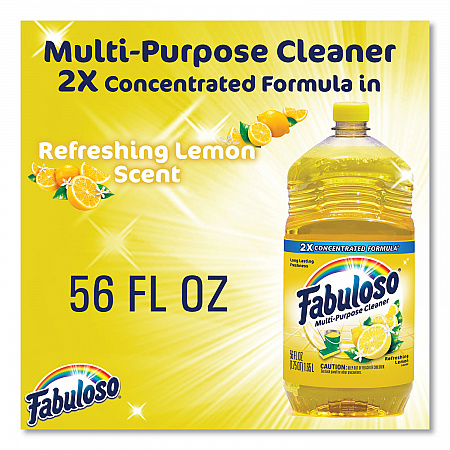 Multi-Use Cleaner, Refreshing Lemon Scent, 56 oz Bottle, 6/Carton (MX06157CT)