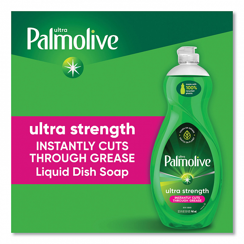 Dish Soap Liquid, Green Scent, 32.5 oz Bottle, 9/Carton (US04282CT)