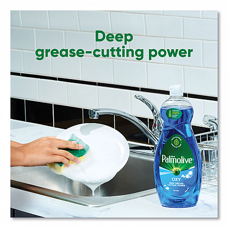 Oxy Dishwashing Liquid, Fresh Scent, 32 oz Bottle, 9/Carton (US04273CT)