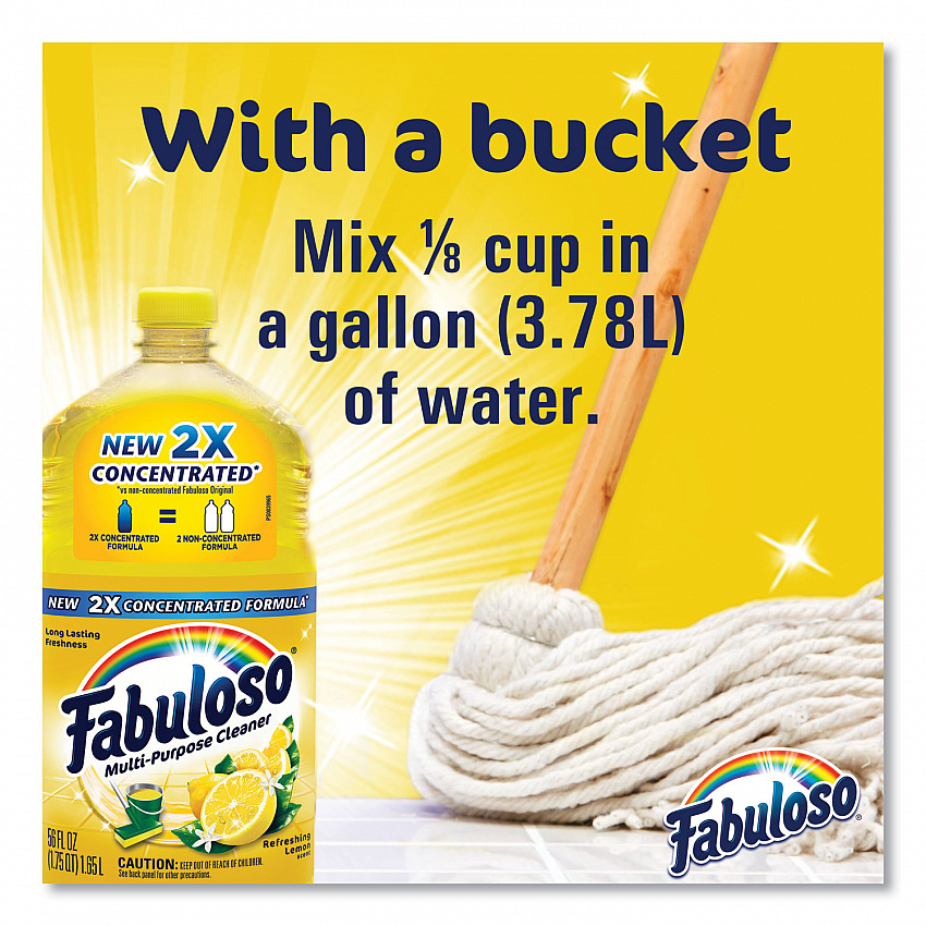 Multi-Use Cleaner, Refreshing Lemon Scent, 56 oz Bottle, 6/Carton (MX06157CT)