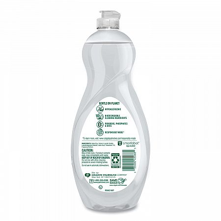 Pure + Clear Dishwashing Liquid, Spring Fresh Scent, 32.5 oz Bottle, 9/Carton (US04272CT)