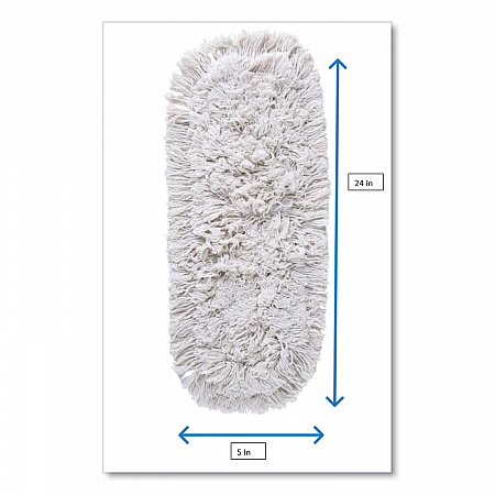 Kut-A-Way Dust Mop Head, Cotton, 24