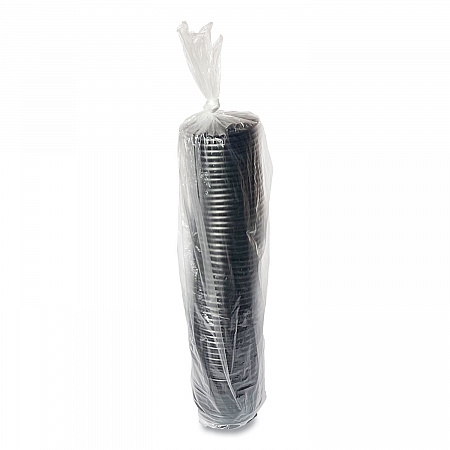 Hot Cup Lids, Fits 4 oz Hot Cups, Plastic, Black, 1,000/Carton (HOTBL4)
