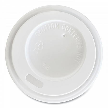 Hot Cup Lids, Fits 4 oz Hot Cups, Plastic, White, 1,000/Carton (HOTWH4)
