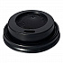 Hot Cup Lids, Fits 4 oz Hot Cups, Plastic, Black, 1,000/Carton (HOTBL4)