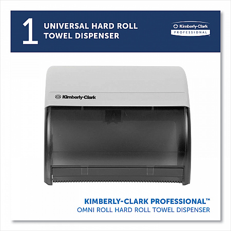 Omni Roll Towel Dispenser, 10.5 x 10 x 10, Smoke Gray (09746)