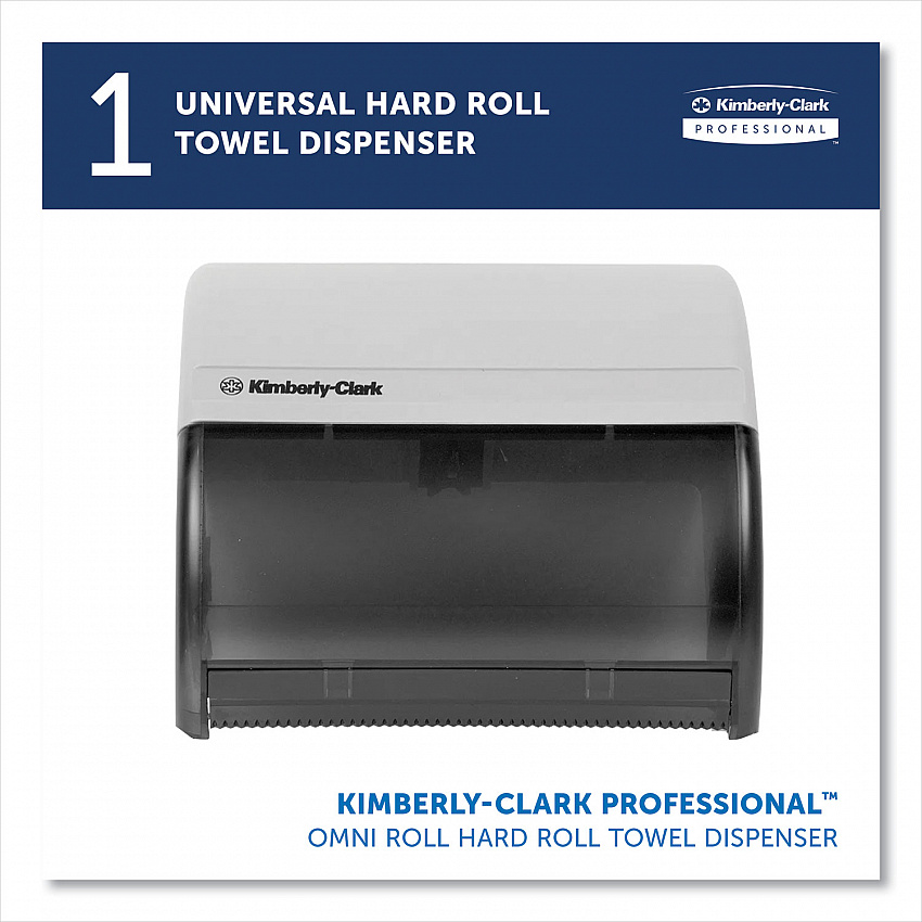 Omni Roll Towel Dispenser, 10.5 x 10 x 10, Smoke Gray (09746)