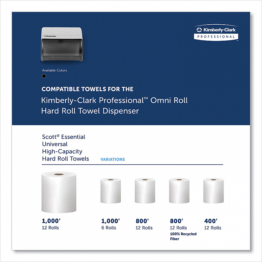 Omni Roll Towel Dispenser, 10.5 x 10 x 10, Smoke Gray (09746)