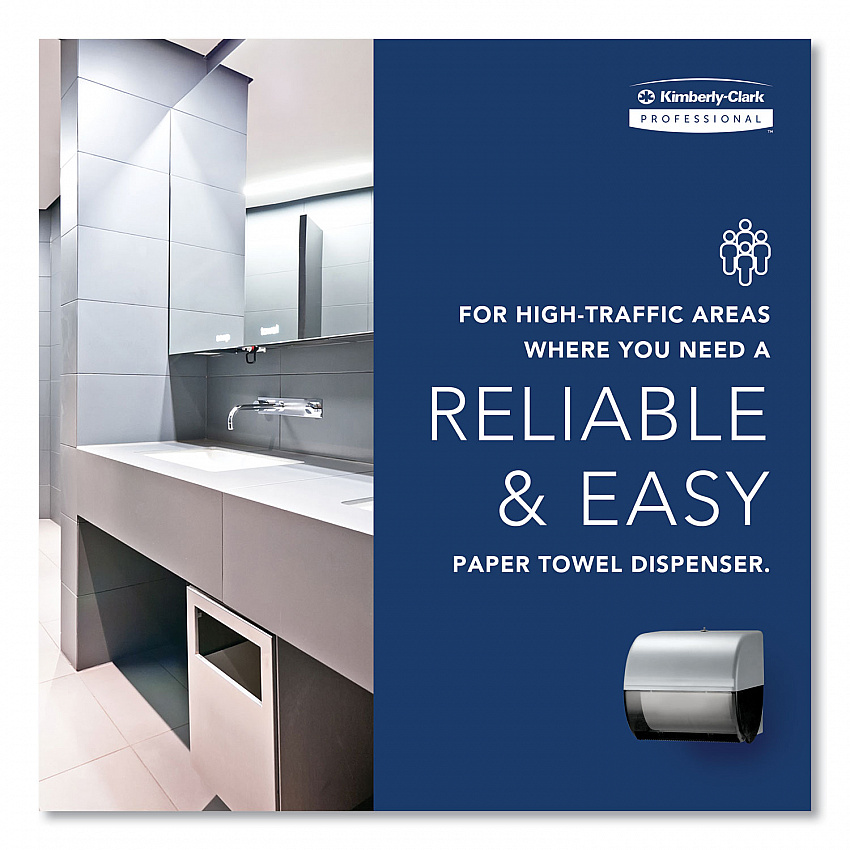 Omni Roll Towel Dispenser, 10.5 x 10 x 10, Smoke Gray (09746)