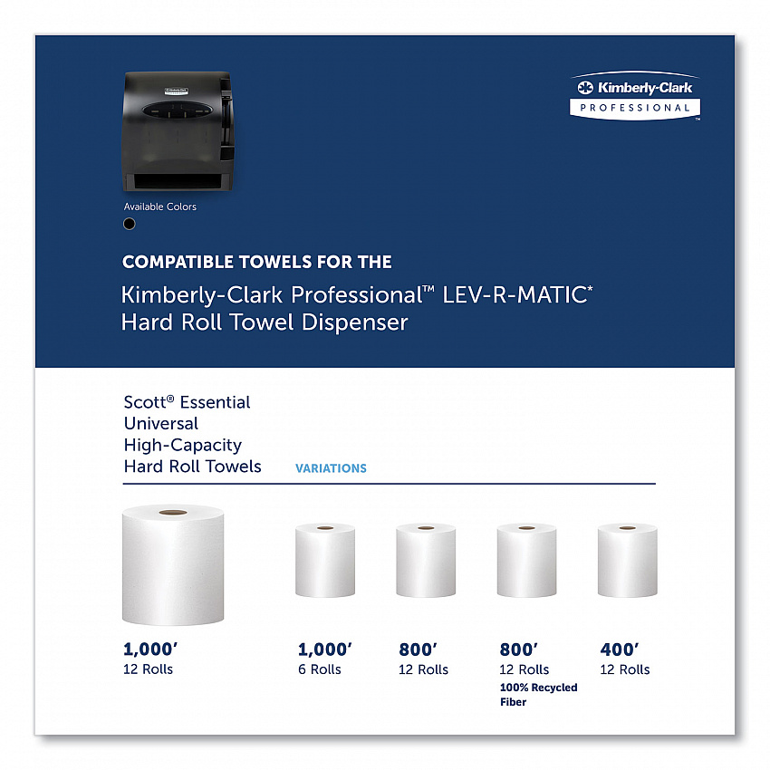 Lev-R-Matic Roll Towel Dispenser, 13.75 x 9.25 x 11.75, Smoke (09765)