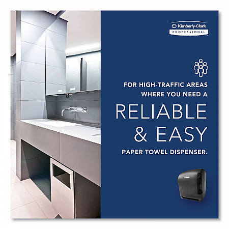 Lev-R-Matic Roll Towel Dispenser, 13.75 x 9.25 x 11.75, Smoke (09765)