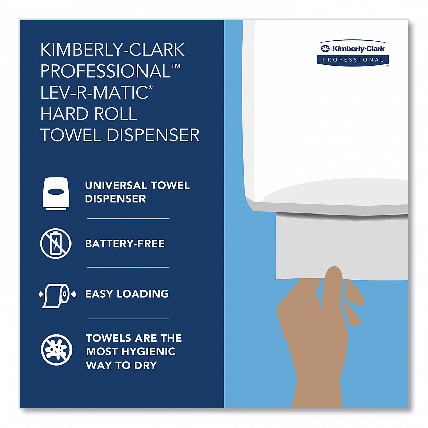 Lev-R-Matic Roll Towel Dispenser, 13.75 x 9.25 x 11.75, Smoke (09765)