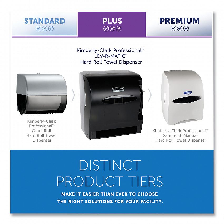 Lev-R-Matic Roll Towel Dispenser, 13.75 x 9.25 x 11.75, Smoke (09765)