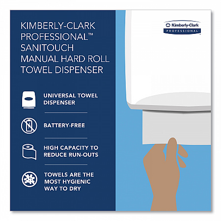 Sanitouch Hard Roll Towel Dispenser, For 1.5