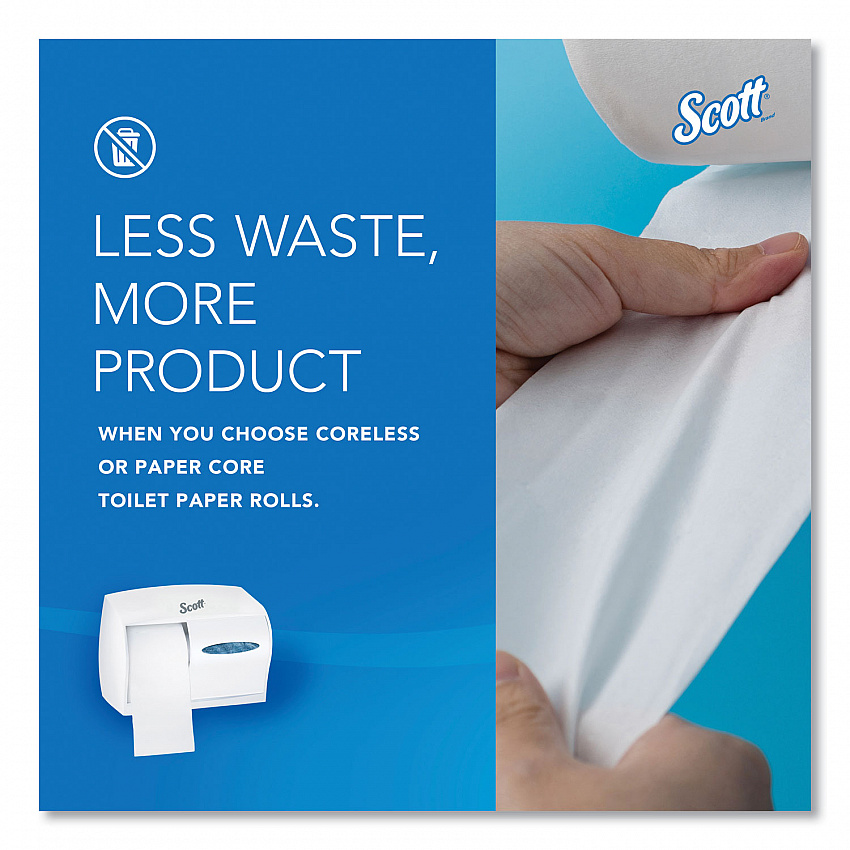 Essential Coreless SRB Tissue Dispenser, 11 x 6 x 7.6, White (09605)