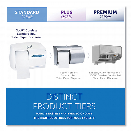Essential Coreless SRB Tissue Dispenser, 11 x 6 x 7.6, White (09605)