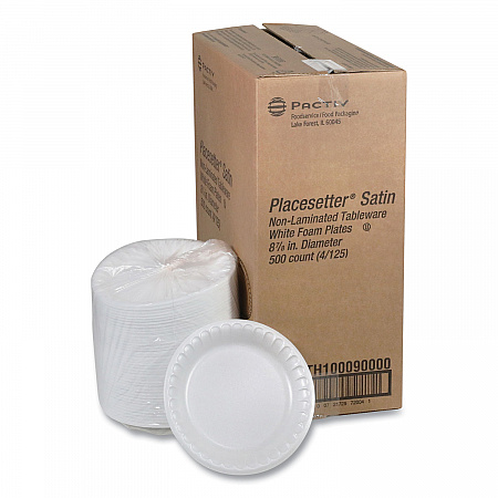 Placesetter Satin Non-Laminated Foam Dinnerware, Plate, 9