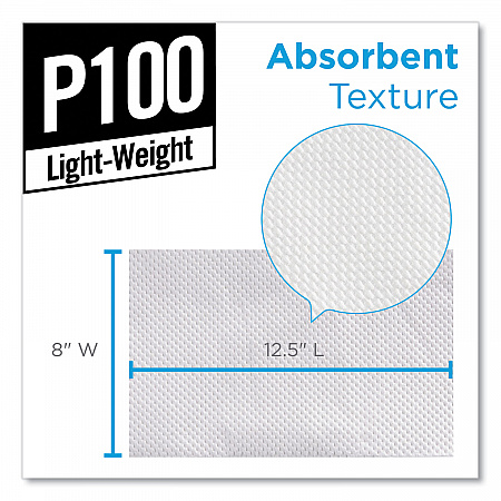 Light Duty Paper Wipers, 2-Ply, 8 x 12.5, White, 148/Box, 20 Boxes/Carton (29221)