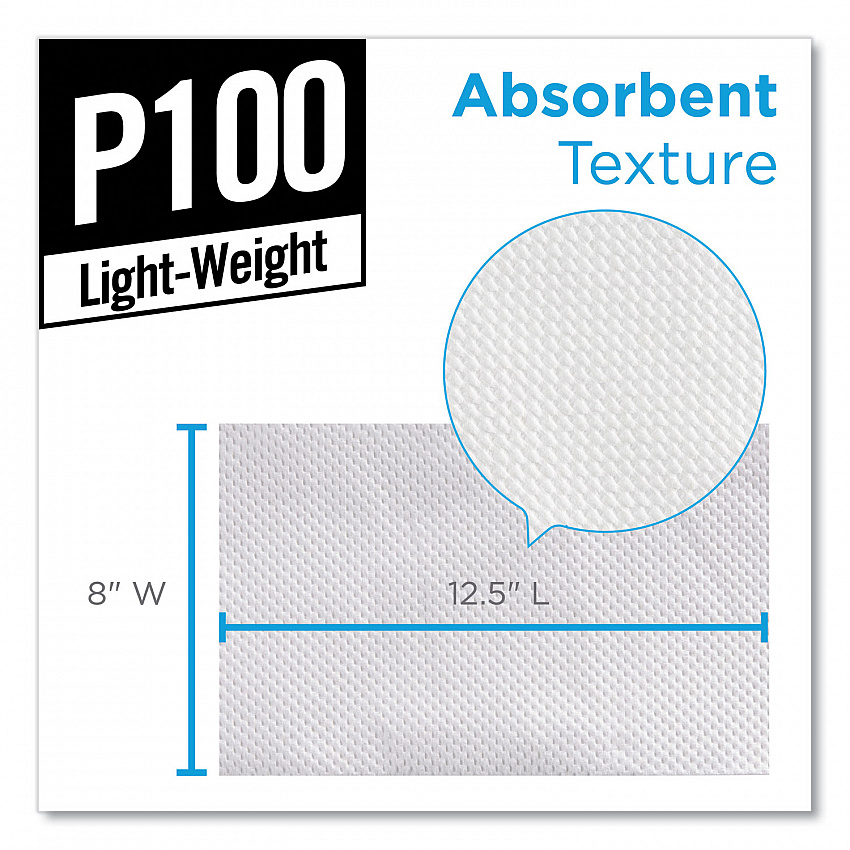 Light Duty Paper Wipers, 2-Ply, 8 x 12.5, White, 148/Box, 20 Boxes/Carton (29221)