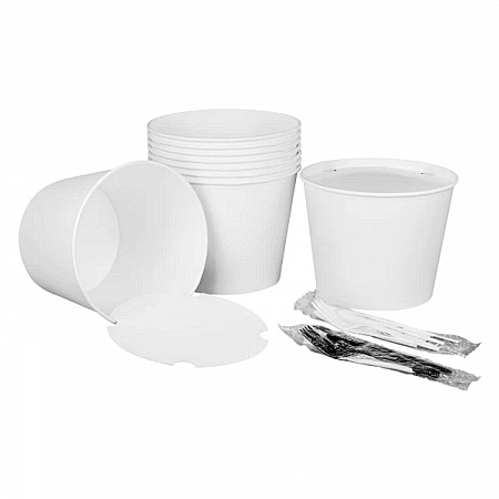 Food Bucket with Lid, 130 oz, 8.46