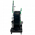 SpotCleanRx Janitorial Carts, Plastic, 3 Shelves, 23.5 x 25 x 25, Black (CRTSP)
